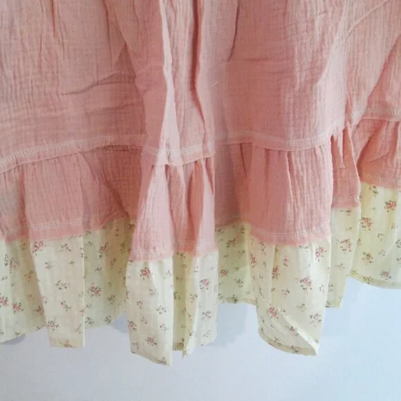 Boho Embroidered POL V-Neck Top NEW - Picture 8 of 10